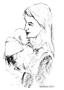 Agata i Franek soft pastel drawing 2013