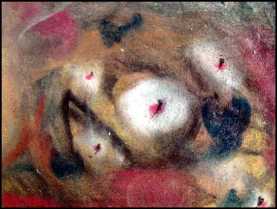 Eyes - soft pastel drawing